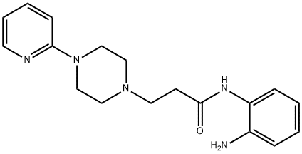 1-Piperazinepropanamide, N-(2-aminophenyl)-4-(2-pyridinyl)- Structure