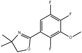 2-(2,4,5-TRIFLUORO-3-METHOXYPHENYL)-4,5-DIHYDRO-4,4-DIMETHYLOXAZOLE 구조식 이미지