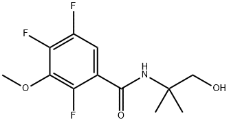 2,4,5-TRIFLUORO-N-(1-HYDROXY-2-METHYL PROPAN-2-YL)-3-METHOXYBENZAMIDE Structure