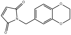 1H-Pyrrole-2,5-dione,  1-[(2,3-dihydro-1,4-benzodioxin-6-yl)methyl]- 구조식 이미지