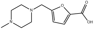 5-(4-METHYL-PIPERAZIN-1-YLMETHYL)-FURAN-2-카르복실산 구조식 이미지