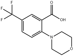 2-Morpholino-5-(trifluoromethyl)benzoic acid Structure