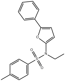벤젠술폰아미드,N-에틸-4-메틸-N-(5-페닐-2-푸라닐)- 구조식 이미지