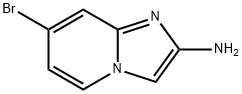 IMIDAZO[1,2-A]PYRIDIN-2-AMINE, 7-BROMO- 구조식 이미지