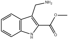 3-AMINOMETHYL-1H-INDOLE-2-CARBOXYLIC ACID METHYL ESTER Structure