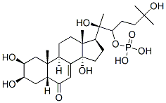 20-hydroxyecdysone-22-phosphate Structure