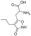 5-Isoxazolepropanoic  acid,  -alpha--amino-2,3-dihydro-3-oxo-4-propyl- Structure