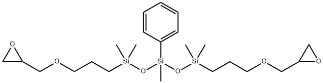 1,5-BIS(글리시독시프로필)-3-페닐-1,1,3,5,5-펜타메틸트리실록산 구조식 이미지