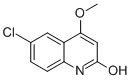 6-CHLORO-4-METHOXYQUINOLIN-2-OL 구조식 이미지