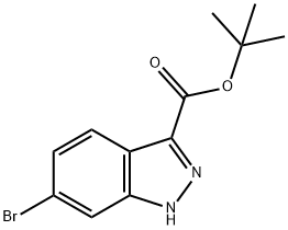 1H-Indazole-3-carboxylic acid, 6-broMo-, 1,1-diMethylethyl ester Structure