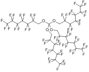 TETRAKIS(2,2,3,3,4,4,5,5,6,6,7,7-DODECAFLUOROHEPTYL)ORTHOCARBONATE Structure