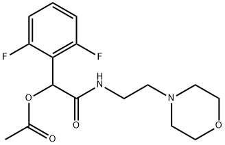 1-(2,6-difluorophenyl)-2-[(2-morpholinoethyl)amino]-2-oxoethyl acetate 구조식 이미지