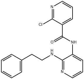 2-chloro-N-[2-(phenethylamino)-3-pyridinyl]nicotinamide Structure
