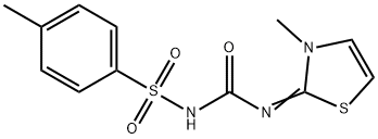 3-methyl-2-[({[(4-methylphenyl)sulfonyl]amino}carbonyl)imino]-1,3-thiazole Structure