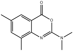 2-(dimethylamino)-6,8-dimethyl-4H-3,1-benzoxazin-4-one 구조식 이미지