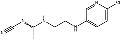 N-{2-[(6-chloro-3-pyridinyl)amino]ethyl}-N'-cyanoethanimidamide 구조식 이미지