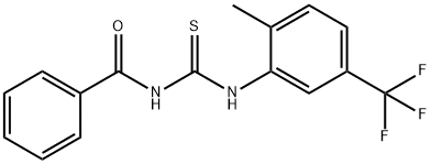 N-benzoyl-N'-[2-methyl-5-(trifluoromethyl)phenyl]thiourea Structure