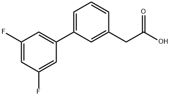 3-BIPHENYL-3',5'-DIFLUORO-ACETIC ACID
 구조식 이미지