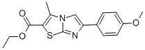 ETHYL 6-(4-METHOXYPHENYL)-3-METHYLIMIDAZO[2,1-B][1,3]THIAZOLE-2-CARBOXYLATE Structure