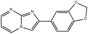 2-BENZO[1,3]DIOXOL-5-YL-IMIDAZO[1,2-A]PYRIMIDINE Structure