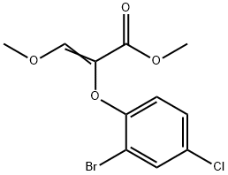 methyl (E)-2-(2-bromo-4-chlorophenoxy)-3-methoxy-2-propenoate Structure