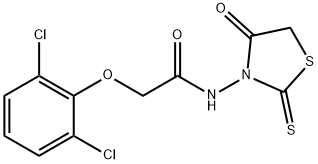 2-(2,6-dichlorophenoxy)-N-(4-oxo-2-thioxo-1,3-thiazolan-3-yl)acetamide Structure