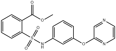 methyl 2-{[3-(2-pyrazinyloxy)anilino]sulfonyl}benzenecarboxylate Structure
