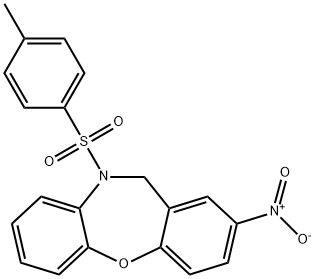 10-[(4-methylphenyl)sulfonyl]-2-nitro-10,11-dihydrodibenzo[b,f][1,4]oxazepine Structure