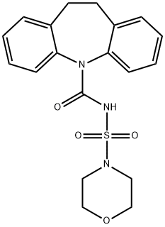 N-(10,11-dihydro-5H-dibenzo[b,f]azepin-5-ylcarbonyl)-4-morpholinesulfonamide 구조식 이미지