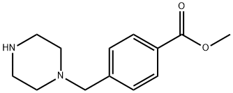 4-PIPERAZIN-1-YLMETHYL-BENZOIC ACID METHYL ESTER 구조식 이미지
