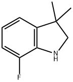 7-fluoro-2,3-dihydro-3,3-diMethyl-1H-Indole 구조식 이미지