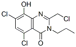 4(3H)-Quinazolinone,  5,7-dichloro-2-(chloromethyl)-8-hydroxy-3-propyl- 구조식 이미지