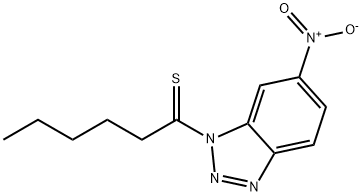1-(6-Nitrobenzotriazol-1-yl)hexane-1-thione Structure