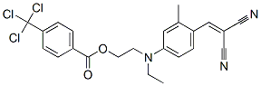 2-[[4-(2,2-dicyanovinyl)-3-methylphenyl]ethylamino]ethyl 4-(trichloromethyl)benzoate 구조식 이미지