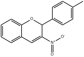 2H-1-BENZOPYRAN, 2-(4-METHYLPHENYL)-3-NITRO- 구조식 이미지
