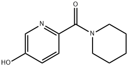 1-[(5-HYDROXY-2-PYRIDINYL)CARBONYL]-피페리딘 구조식 이미지