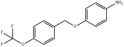BenzenaMine,4-[[4-(트리플루오로메톡시)페닐]메톡시]- 구조식 이미지
