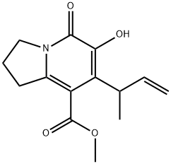 METHYL 6-HYDROXY-7-(1-METHYLALLYL)-5-OXO-1,2,3,5-TETRAHYDROINDOLIZINE-8-CARBOXYLATE Structure