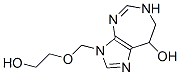 3,6,7,8-tetrahydro-3-((2-hydroxyethoxy)methyl)imidazo(4,5-d)(1,3)diazepin-8-ol 구조식 이미지