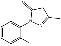 1-(2-fluorophenyl)-3-methyl-1H-pyrazol-5(4H)-one 구조식 이미지