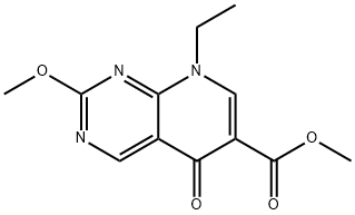 methyl 8-ethyl-5,8-dihydro-2-methoxy-5-oxopyrido[2,3-d]pyrimidine-6-carboxylate Structure