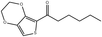 1-Hexanone,  1-(2,3-dihydrothieno[3,4-b]-1,4-dioxin-5-yl)- 구조식 이미지