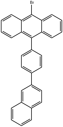 9-broMo-10-[4-(2-naphthalenyl)phenyl]Anthracene 구조식 이미지