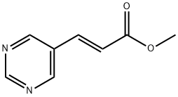 (E)-메틸3-(피리미딘-5-일)아크릴레이트 구조식 이미지