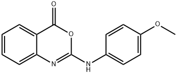 2-[(4-METHOXYPHENYL)AMINO]-4H-3,1-BENZOXAZIN-4-ONE Structure