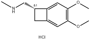 (1S)-4,5-Dimethoxy-1-[(methylamino)methyl]benzocyclobutane hydrochloride 구조식 이미지
