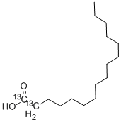 HEXADECANOIC ACID-1,2-13C2 구조식 이미지