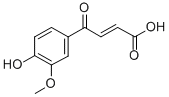 2-Butenoic acid, 4-(4-hydroxy-3-methoxyphenyl)-4-oxo-, (E)- Structure