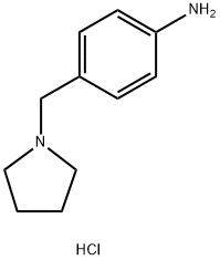 4-(1-PYRROLIDINYLMETHYL)-BENZENAMINE DIHYDROCHLORIDE Structure
