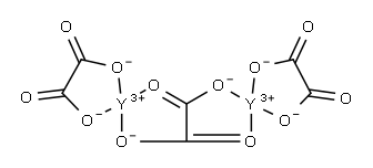 Yttrium oxalate tetrahydrate Structure